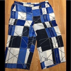 Charter Club Blue Patchwork Nautical Crop Pant in Maritime Muse Size: 2X (NWT)
